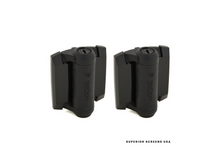 Load image into Gallery viewer, D+D Technologies “Truclose” Gate Hinges in Black on white background