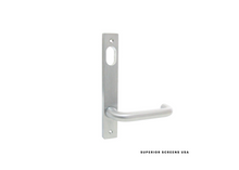 Load image into Gallery viewer, Kaba Lock Kit 66 Stainless Steel Finish Handle on White Background