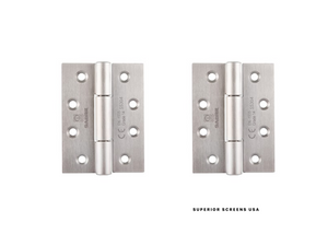 Stainless steel butt hinges for gate - back view