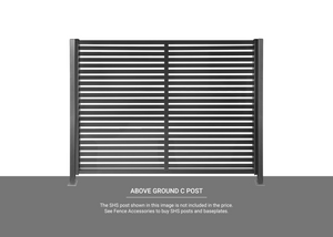 Australian Made COLORBOND® Steel Clik’n’Fit® System Slat Screen for Fencing and Privacy Screening with Above Ground Posts